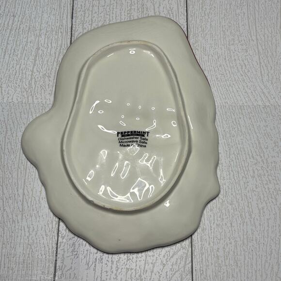 Peppermint Place Winking Santa Cookie Plate Holiday Dish - Picture 4 of 9